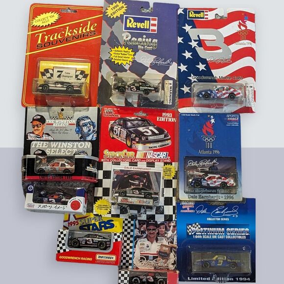Lot of 10 Dale Earnhardt Cars Factory Sealed Nascar, Racing Champions and Revell